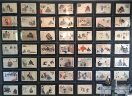 51 Wood Block Prints by Kogyo  (1869-1927), Scenes from The Noh Theater