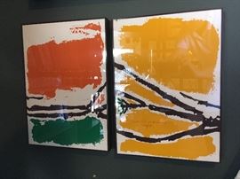 Corita Kent, 1918-1986, "The Empty Moment Is...", "Live The Moment Light", Lithographs, Signed in Pencil, 16"x11.5",