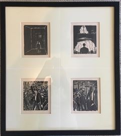 Frans Masereel, 1889-1972, "The Passion Series", Woodcuts, 