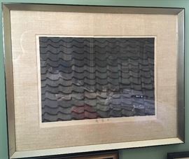 Junchiro  Sekino (1914-1985), "Station #14 from "53 Stations of the Tokaido" 12.75" X 18", Wood Block Print