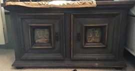Double Door Chest with Hand Painted Reserves
