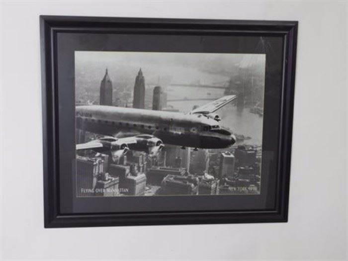 Photographic Print Flying Over Manhattan