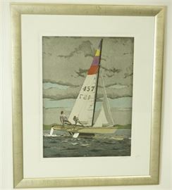 Signed Callet Nautical Print