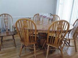dining table and 6 chairs