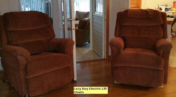 La-z-boy electric lift chair recliners.
