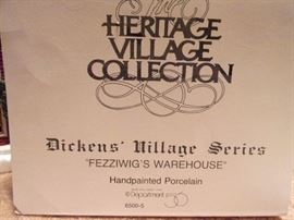 Dickens' Village Series Heritage Village Collection with box