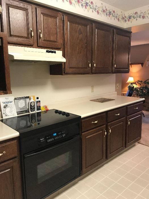 Range, hood and wood cabinets! Great pricing!