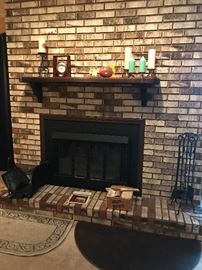 Wood burning fireplace with blower!
