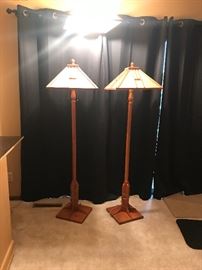 Mission Style floor lamps!