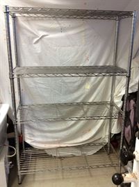 JYR026 Three-Tired Metal Storage Shelf Unit
