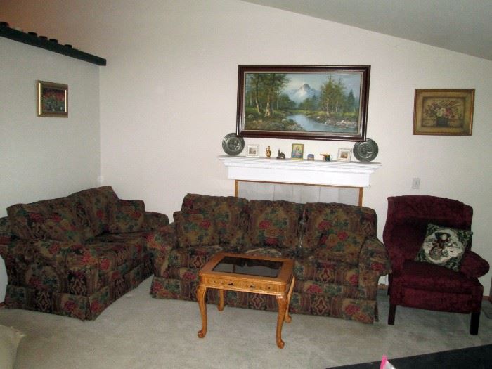 Front Room: Couch & Love Seat by Marshall-Fields Dayton's/Hudson's