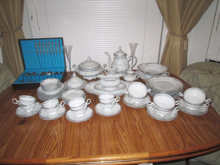 Family Room:  Embassy China "Majestic Rose", Silverware