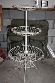 Just imagine this Antique Metal Art Deco Style Triple Tier Display in your Store or Home!