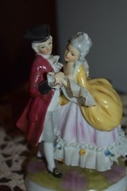 Vintage Colonial Couple Figurine