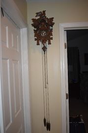 Very Fine Quality Vintage German Cuckoo Clock with Paper