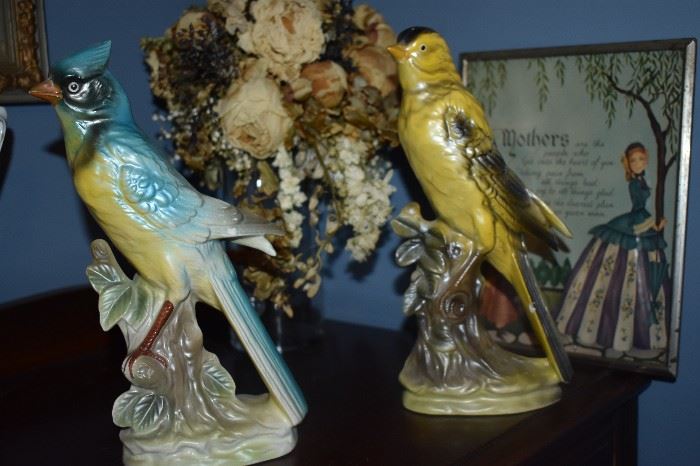 Beautifully Sculptured Antique/Vintage Porcelain Birds