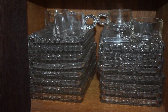 Loads of Gorgeous Candlewick Items in this Estate from Stemware to Goblets to Snack Serving Sets to Bowls to Trays to Plates to Platters to More!!!