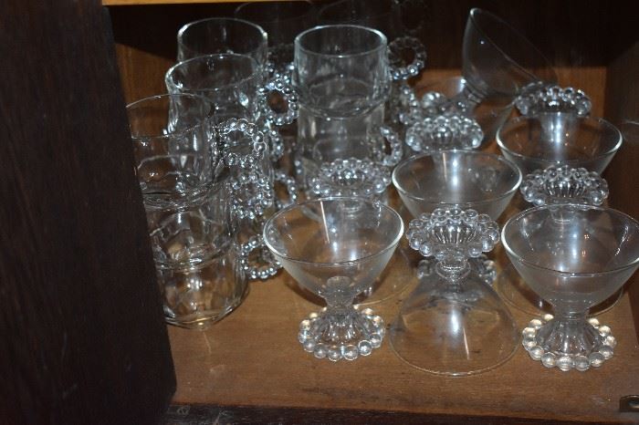 Loads of Gorgeous Candlewick Items in this Estate from Stemware to Goblets to Snack Serving Sets to Bowls to Trays to Plates to Platters to More!!!