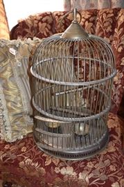 Victorian Style Brass Bird Cage