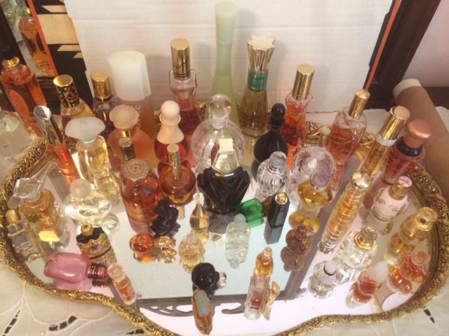 Assorted perfume bottles