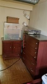 3 piece vintage dresser set restored