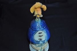 Blue man pottery... no further information found