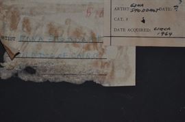 Reverse of Wild Dog of Cairo oil painting by Edna Stoddart