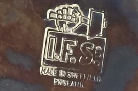 I.F.S. mark on tea service -- Israel Freeman & Son