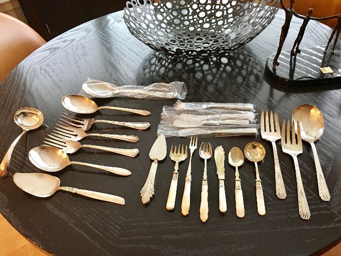 Silver, Silverplate, Stainless (Williams Sonoma) serving pieces
