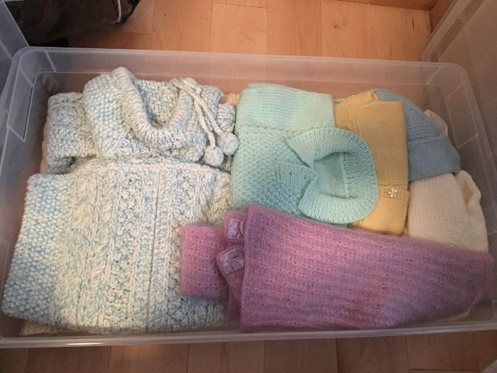 Vintage hand-made baby clothes