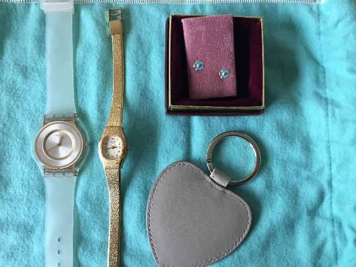 Swatch Watch & misc accessories