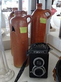 Old Crock Bottles - Vintage Camera