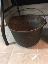rustic cast iron pot