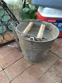 vintage mop bucket
