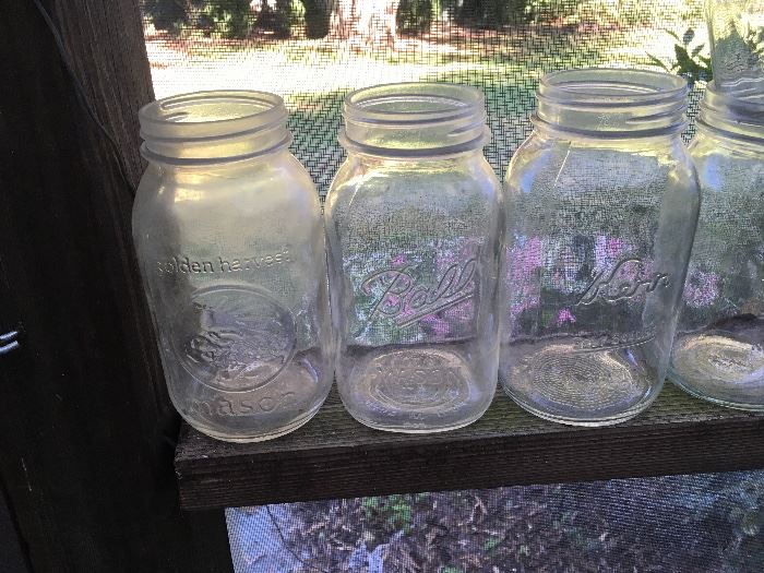 vintage canning jars