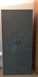Grey Metal Storage Cabinet