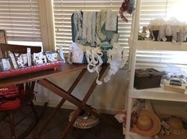 Great selection of lace and tons of buttons