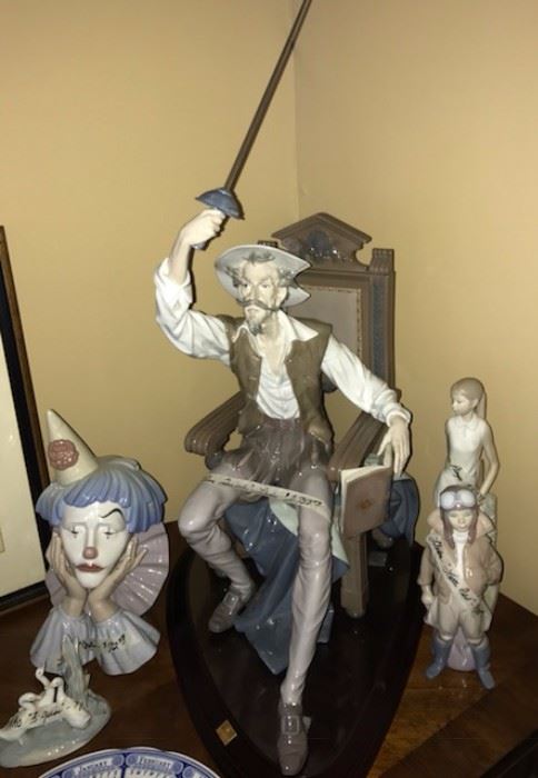 "Don Quixote" & other Lladro figurines