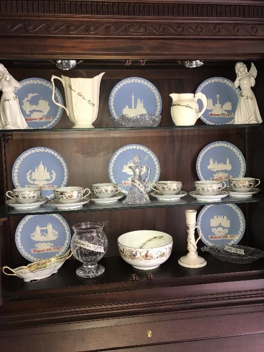 Wedgwood,Lenox! Waterford and cut glass