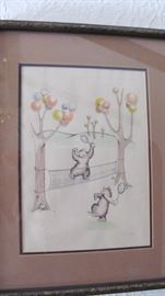 Portier. Numbered Litho