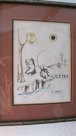 Portier. Numbered Litho