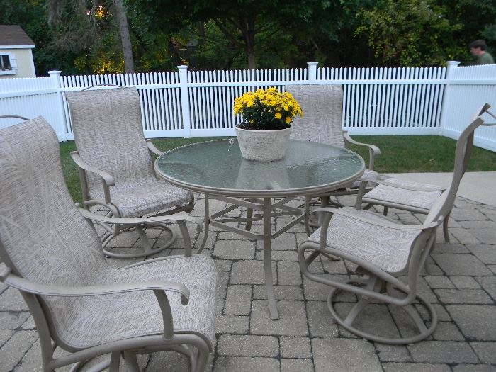 Just some of the patio furniture