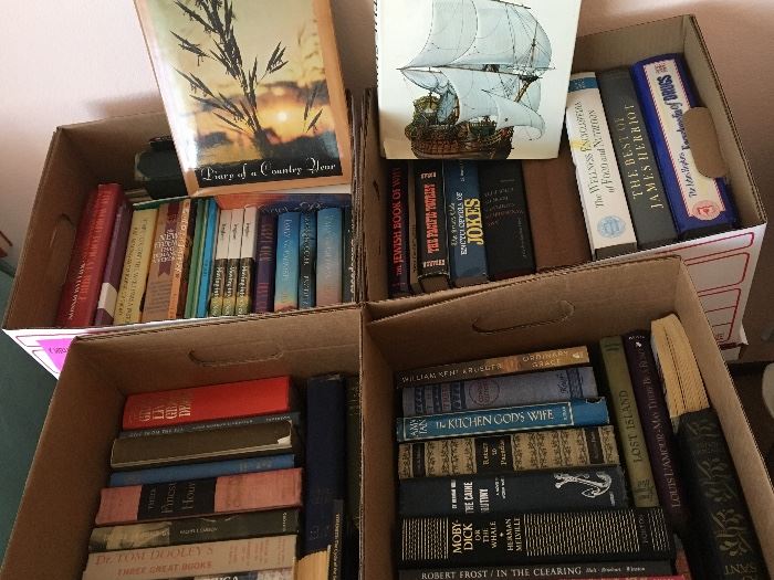 BOOKS!!! COOK BOOKS- 2 Big Boxes, TRAVEL, HISTORY, REFERENCE COLLECTIONS, RELIGIOUS (Mostly Christian) … 1903 EDGAR ALLAN POE COLLECTION "THE RAVEN" EDITION ….