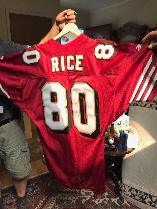 Jerry Rice Jersey Autographed 250.00