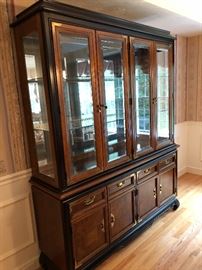 Matching breakfront, lighted
