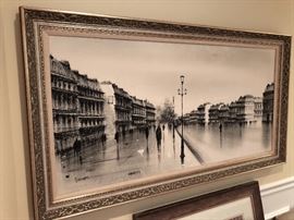 Artist: Barnet -- Cityscape, oil on canvas, signed -- circa 1960's