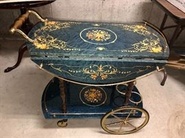 Inlaid Tea Cart