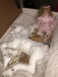 Scary doll with White Horse