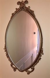 Gold Gilt Mirror - neat shape