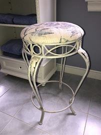 High upholstered stool